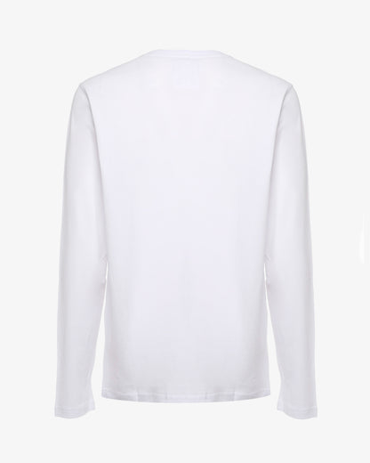 T-shirt manica lunga con micrologo stampato