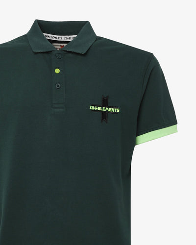 Polo piquet con logo davanti