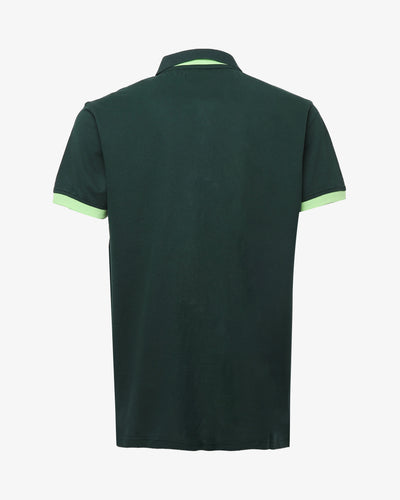 Polo piquet con logo davanti