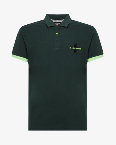 Polo piquet con logo davanti