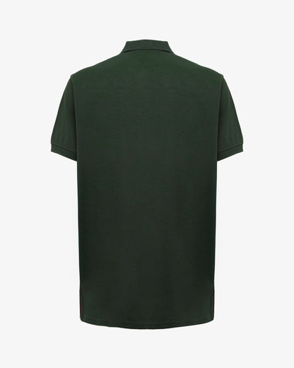 Polo piquet con logo ricamato