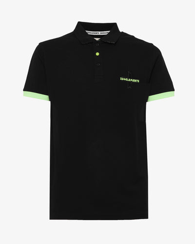 Polo piquet con logo davanti