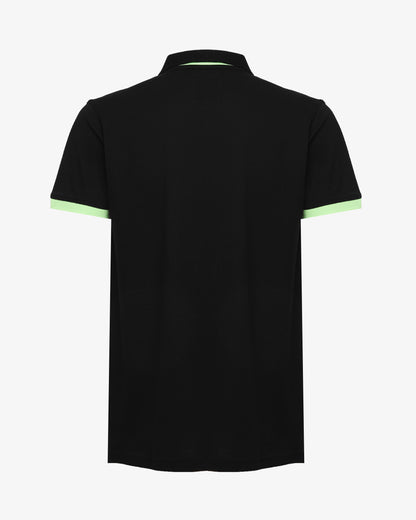Polo piquet con logo davanti