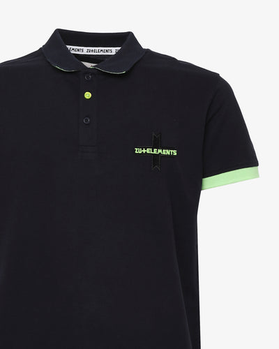 Polo piquet con logo davanti