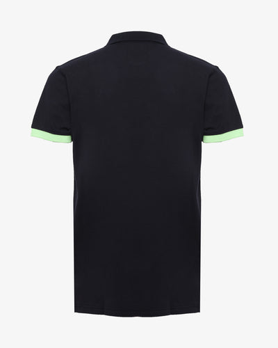 Polo piquet con logo davanti