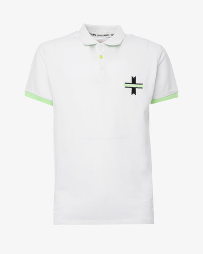 Polo piquet con logo davanti