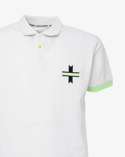 Polo piquet con logo davanti