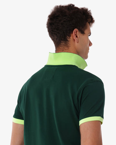 Polo piquet con logo davanti