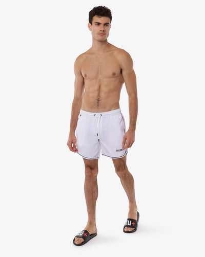 Costume con stampa sul retro