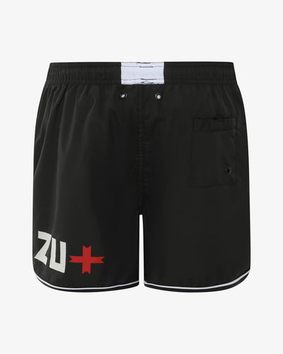 Costume con stampa sul retro