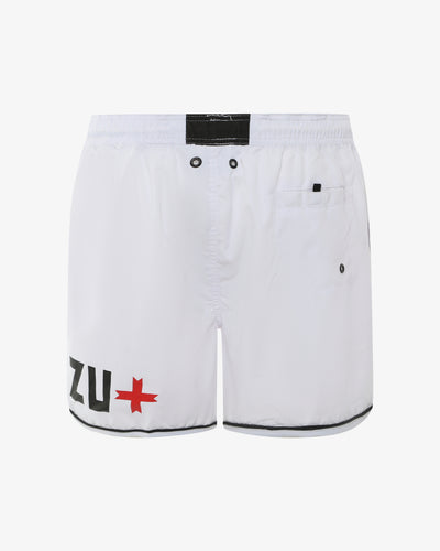 Costume con stampa sul retro