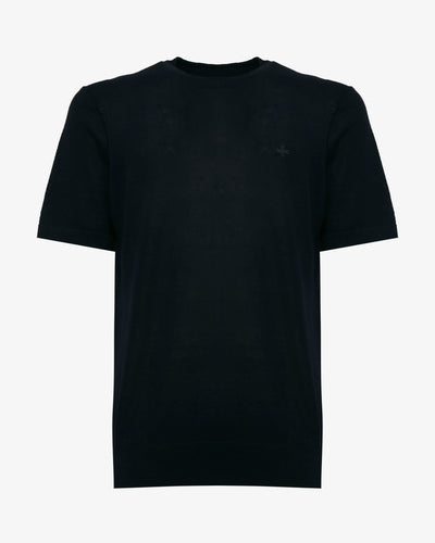 T-shirt in maglia maniche corte girocollo