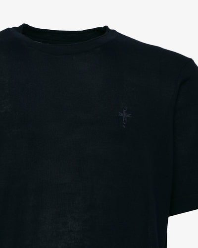 T-shirt in maglia maniche corte girocollo