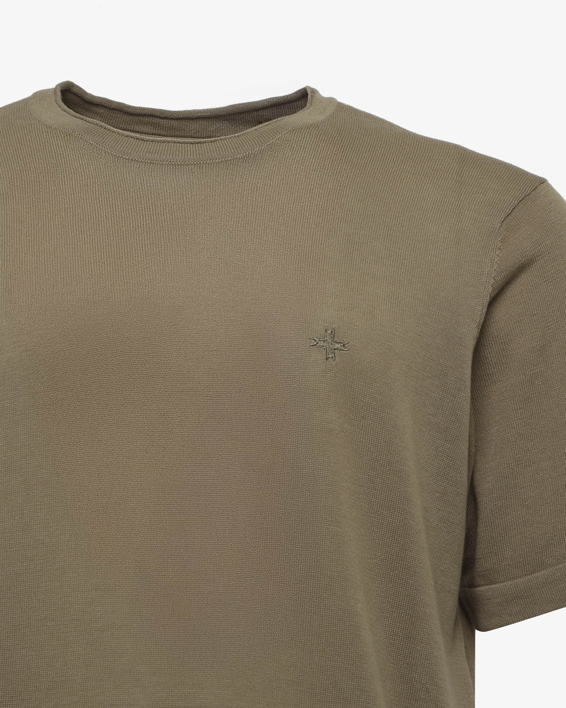 T-shirt in maglia maniche corte girocollo