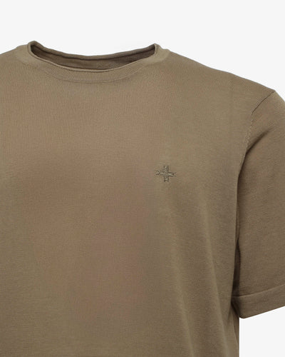 T-shirt in maglia maniche corte girocollo