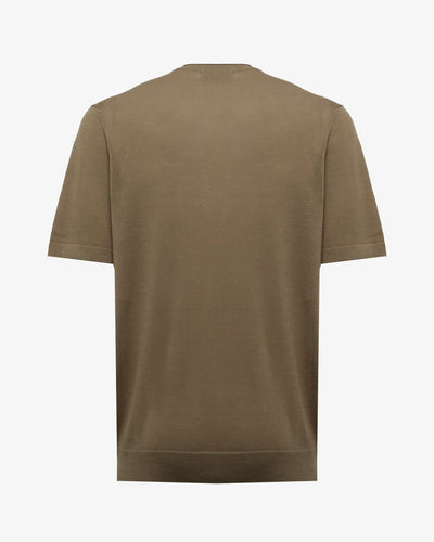 T-shirt in maglia maniche corte girocollo