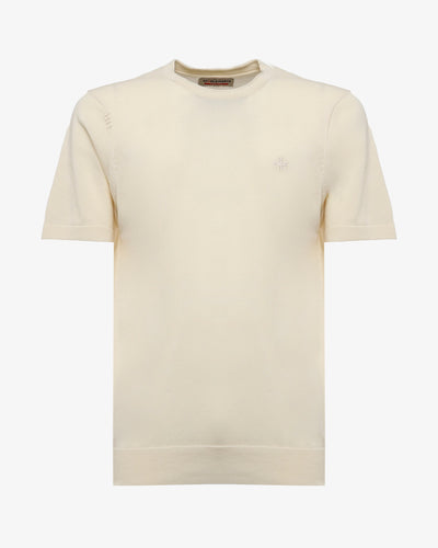 T-shirt in maglia maniche corte girocollo