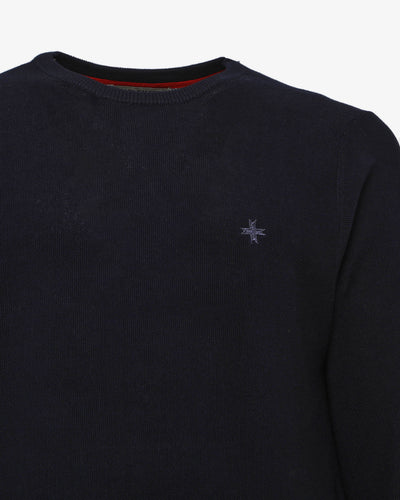 Maglia girocollo con polsini