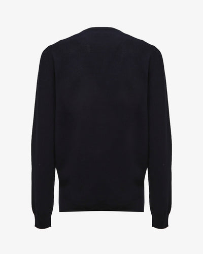 Maglia girocollo con polsini