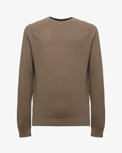 Maglia girocollo con polsini