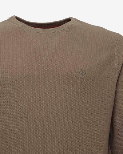 Maglia girocollo con polsini