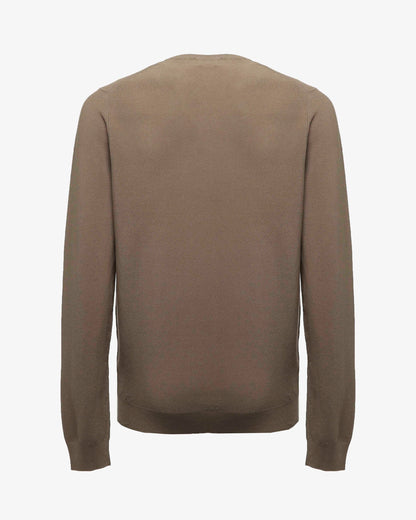 Maglia girocollo con polsini