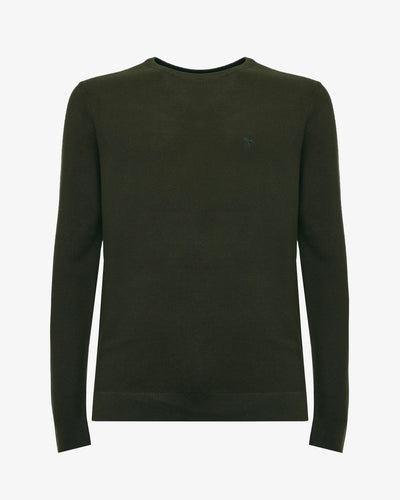 Maglia girocollo con polsini