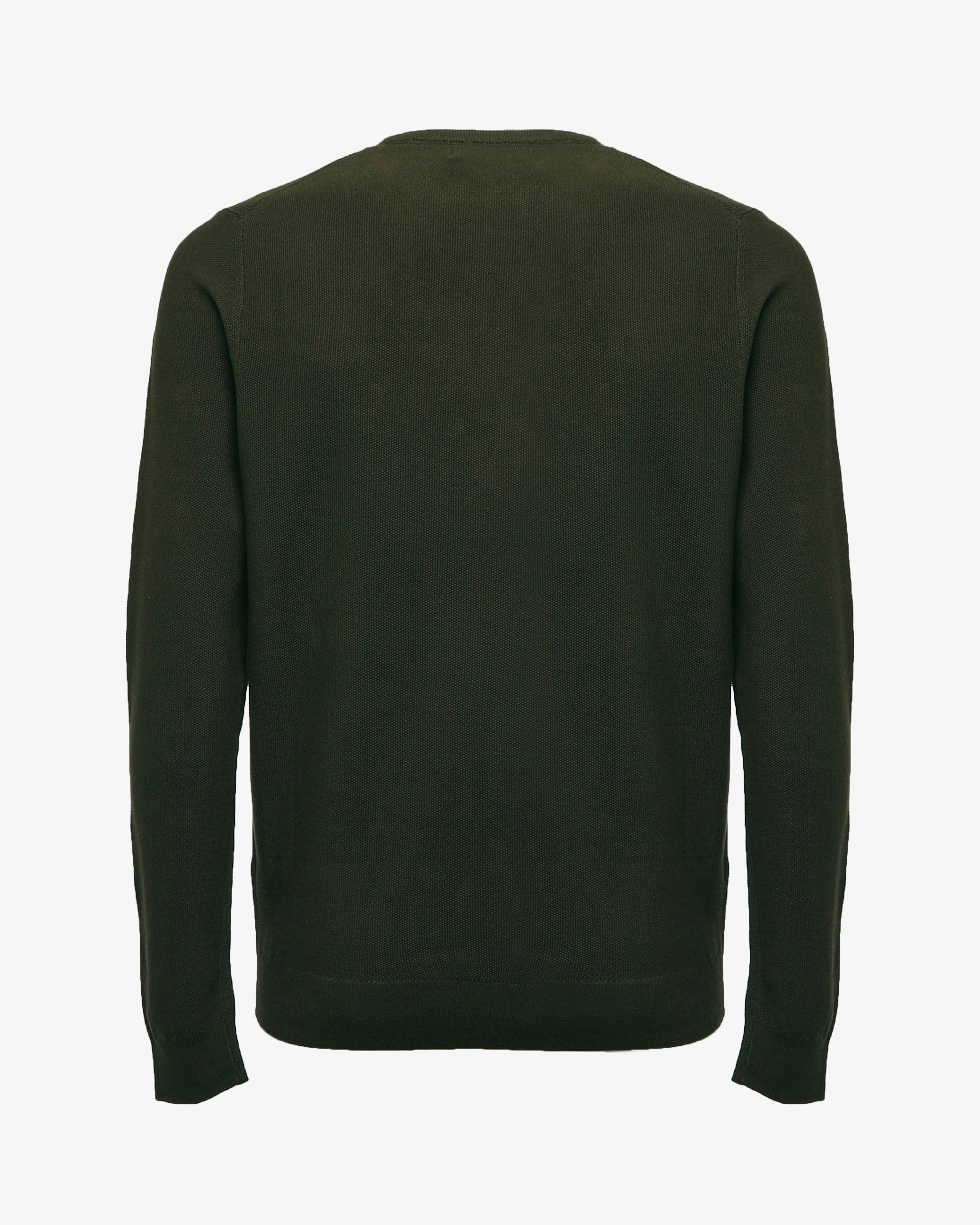Maglia girocollo con polsini