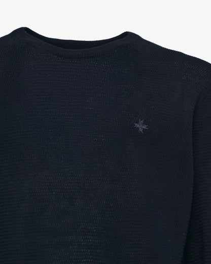 Maglia girocollo con logo ricamato