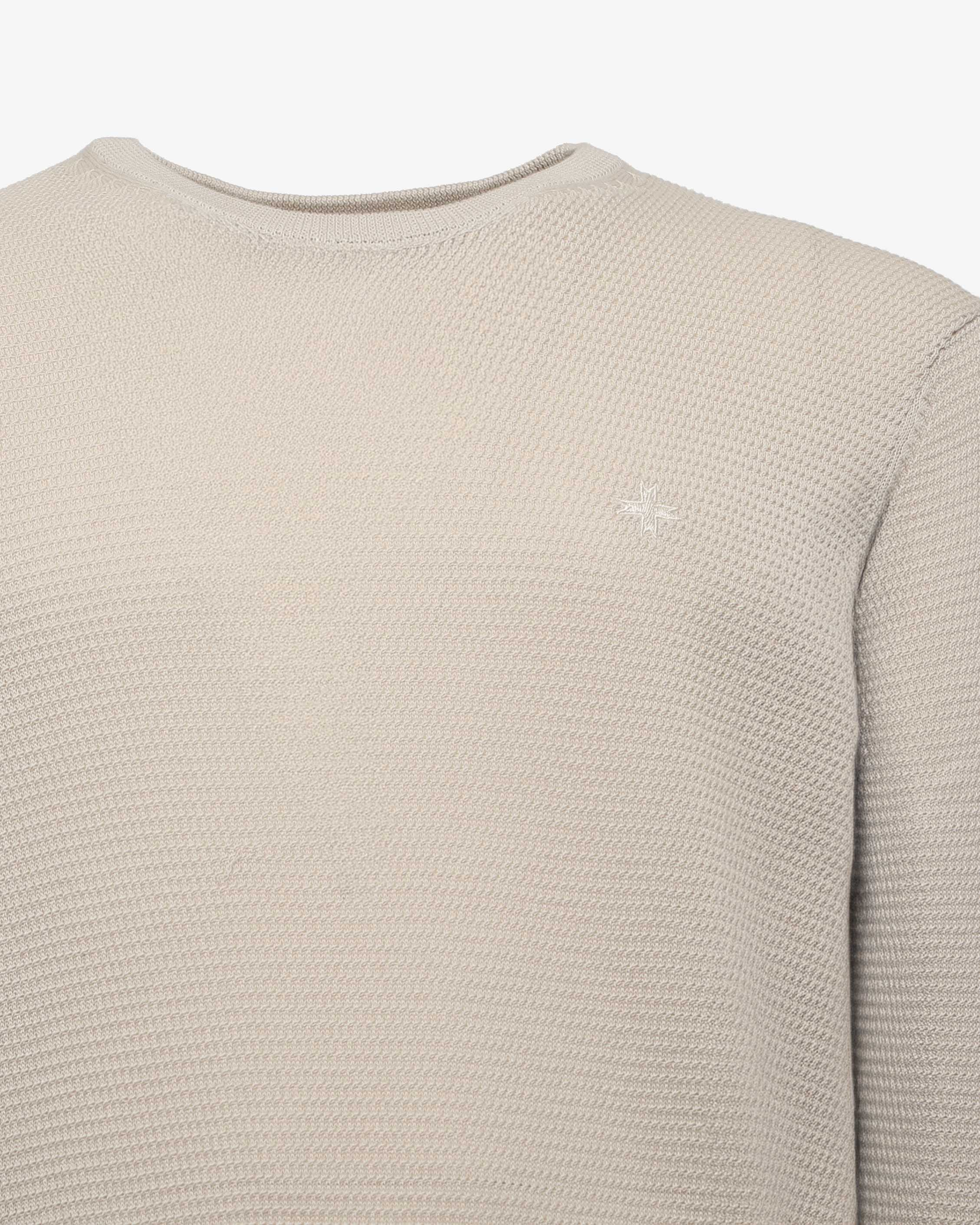 Maglia girocollo con logo ricamato