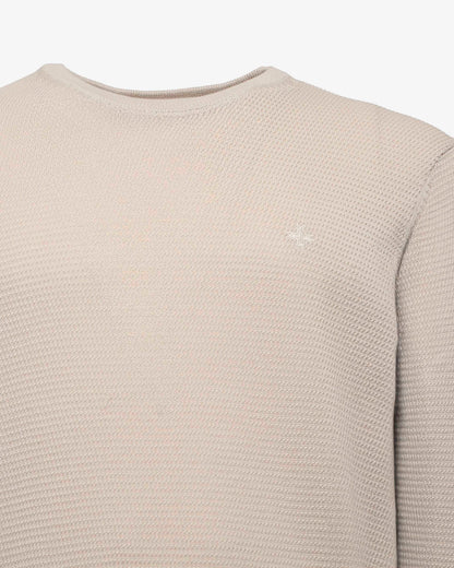 Maglia girocollo con logo ricamato