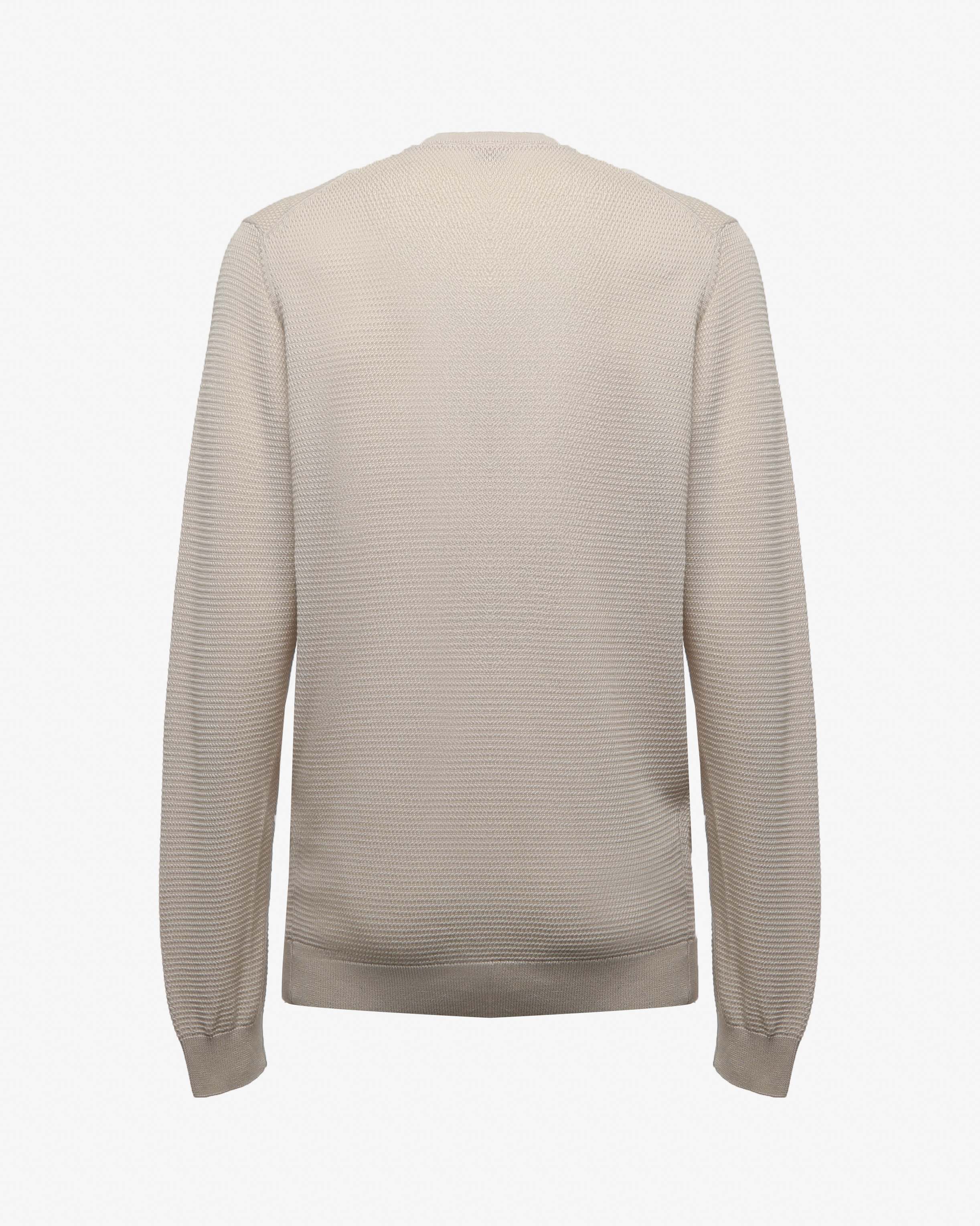 Maglia girocollo con logo ricamato
