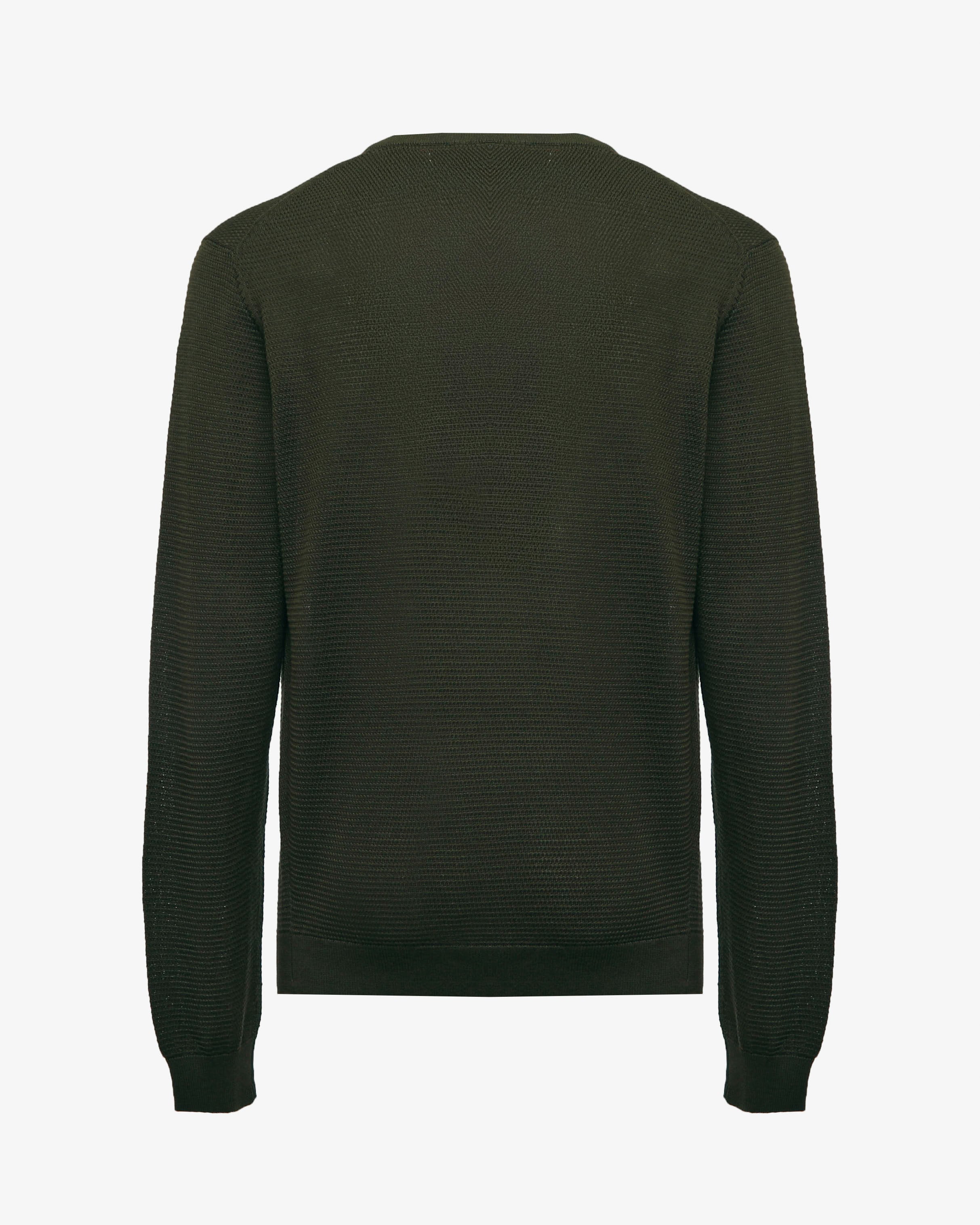 Maglia girocollo con logo ricamato