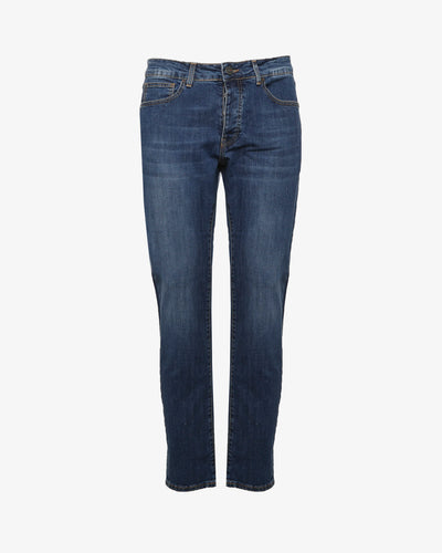 Jeans slim fit blu medio