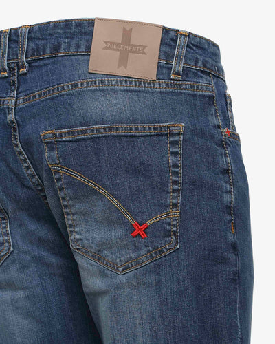 Jeans slim fit blu medio