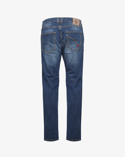 Jeans slim fit blu medio