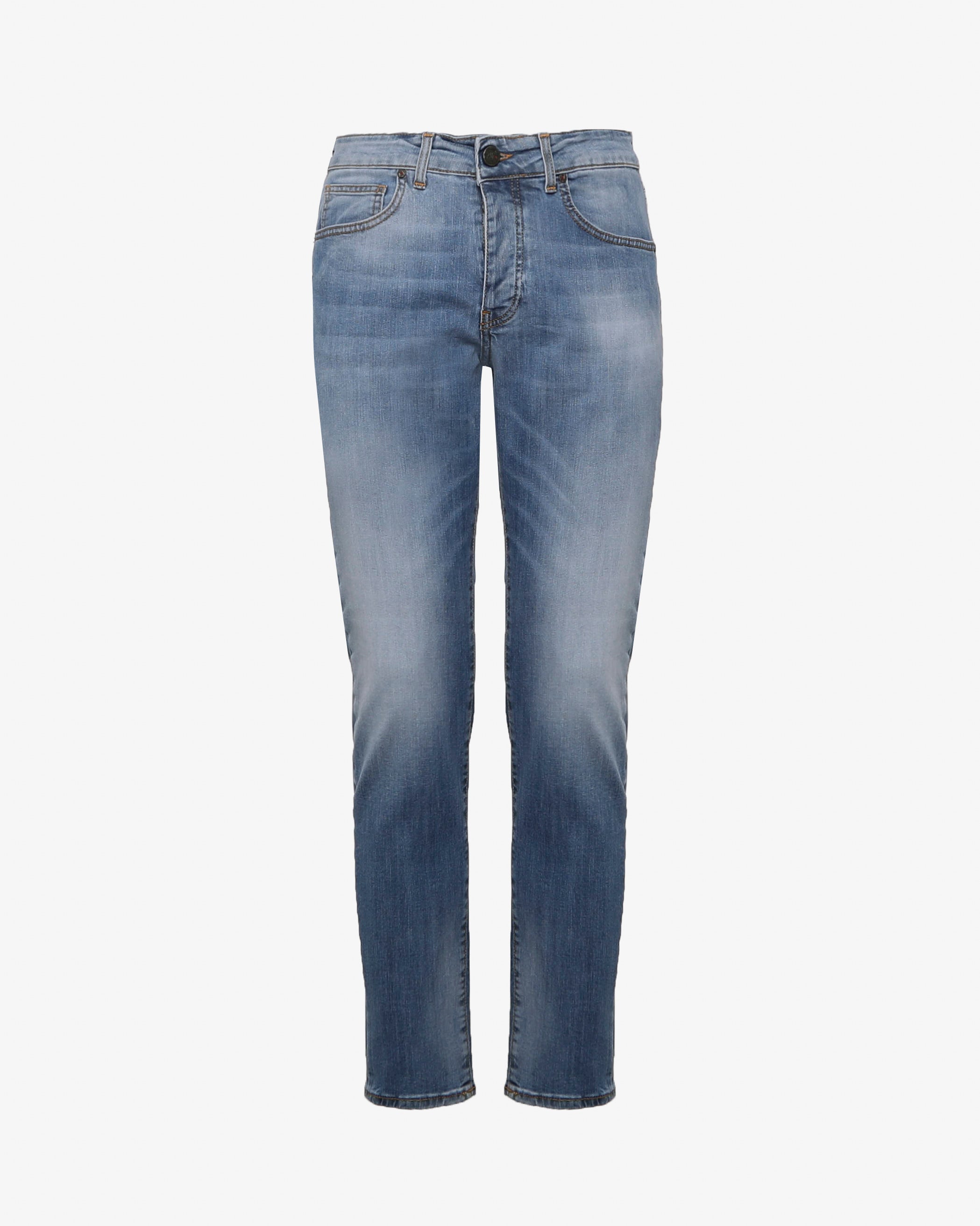 Jeans slim fit blu medio