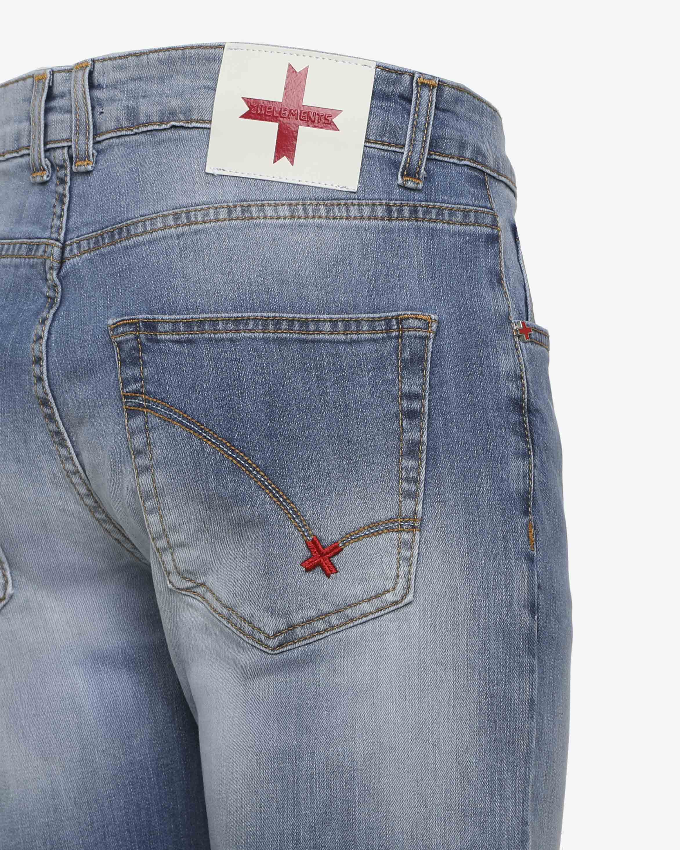 Jeans slim fit blu medio