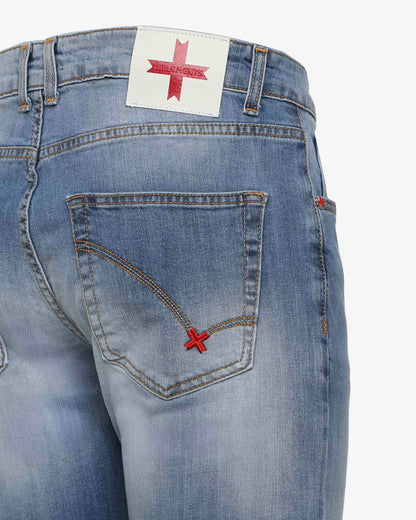 Jeans slim fit blu medio