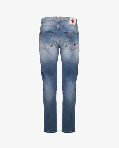 Jeans slim fit blu medio