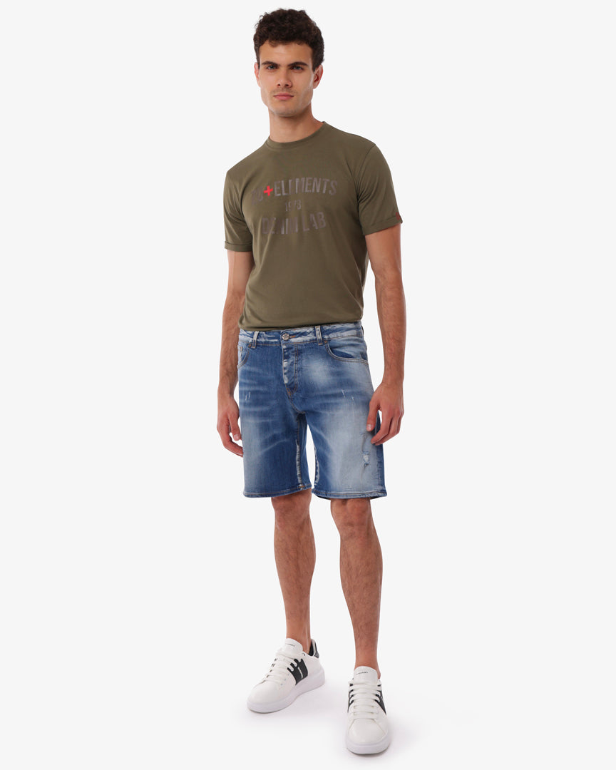 Bermuda jeans relaxed fit