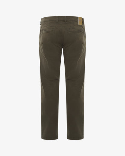 Pantaloni chino con ricamo sul retro