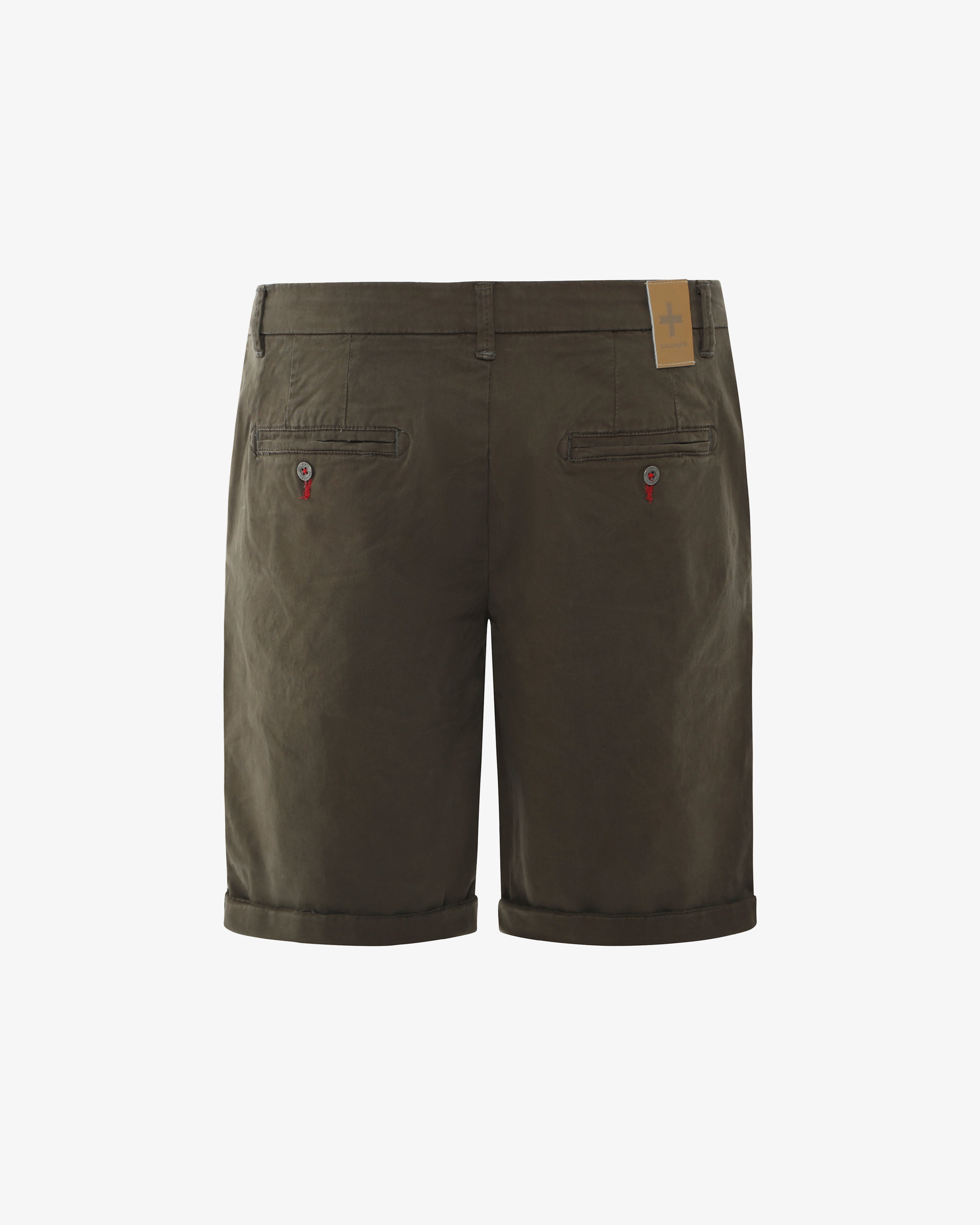 Bermuda chino con ricamo sul retro