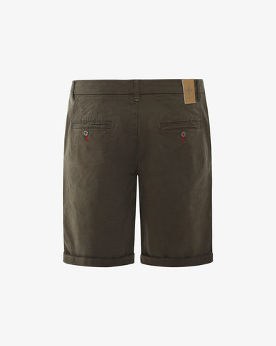 Bermuda chino con ricamo sul retro