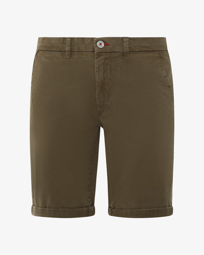 Bermuda chino con ricamo sul retro