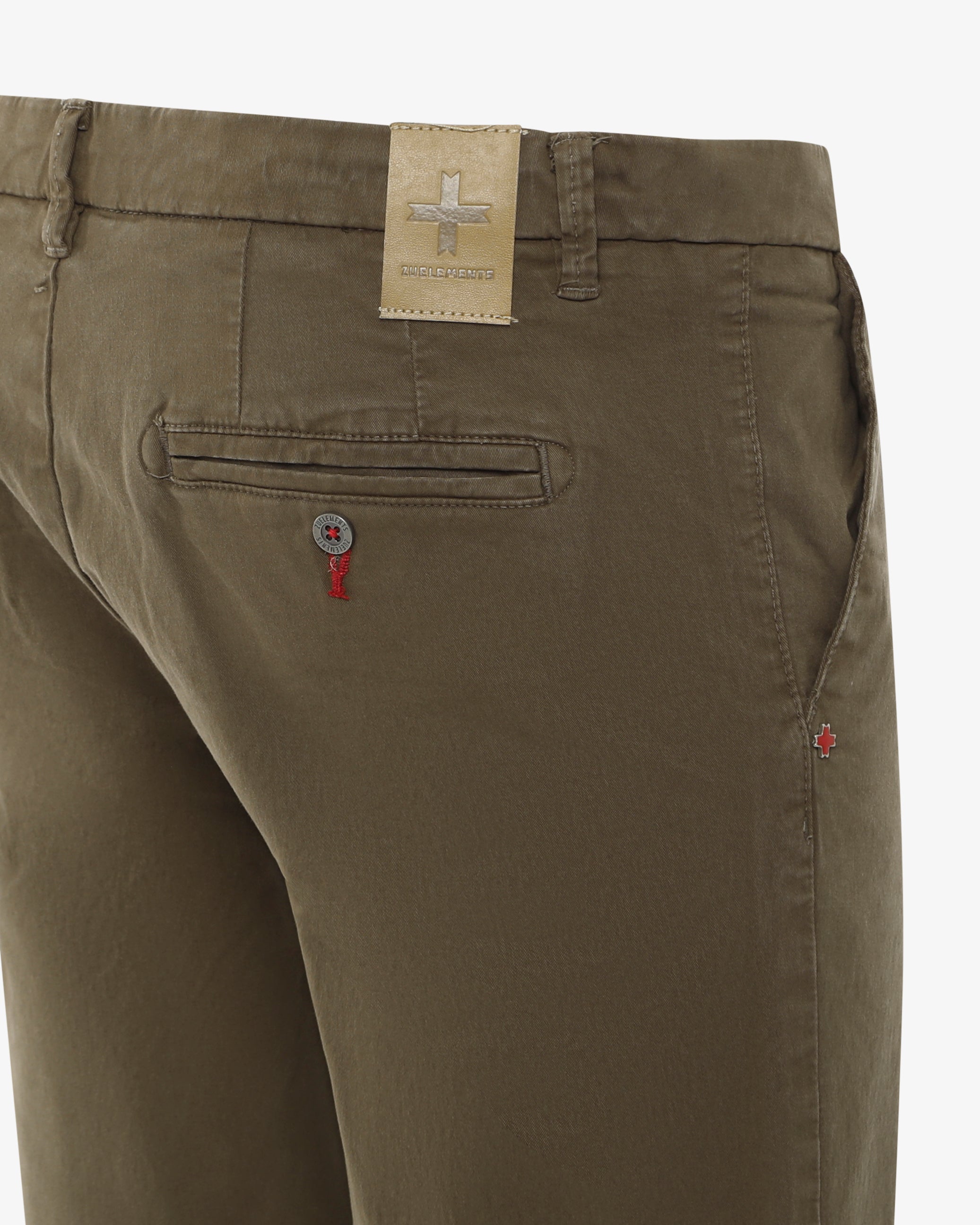 Bermuda chino con ricamo sul retro