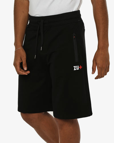 Bermuda felpa relaxed fit, tasche con zip waterproof