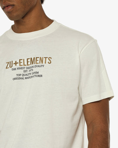 T-shirt girocollo maniche corte, stampa e ricamo frontale, bandina laterale in gross grain