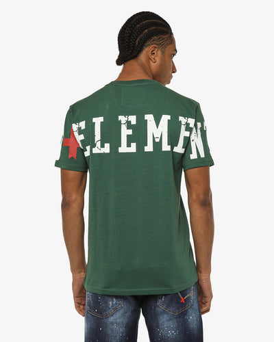 T-shirt girocollo maniche corte, logo stampato su maniche davanti e sul dietro