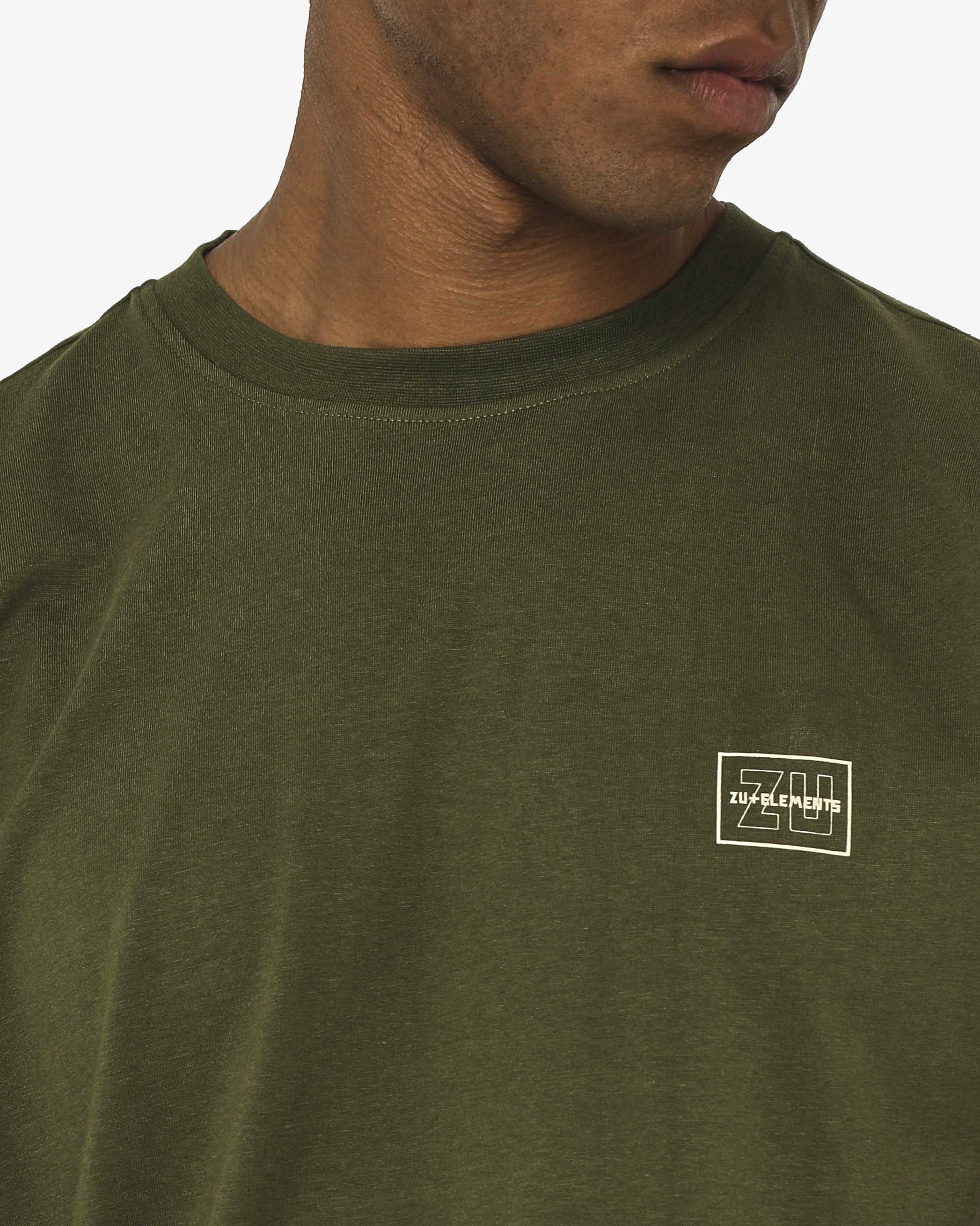 T-shirt girocollo maniche corte, stampa lato cuore e sul dietro – Optical Black